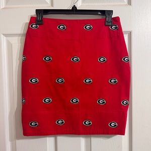 UGA | Embroidered | Pennington & Bailes Skirt | Georgia Bulldogs Skirt Size 0